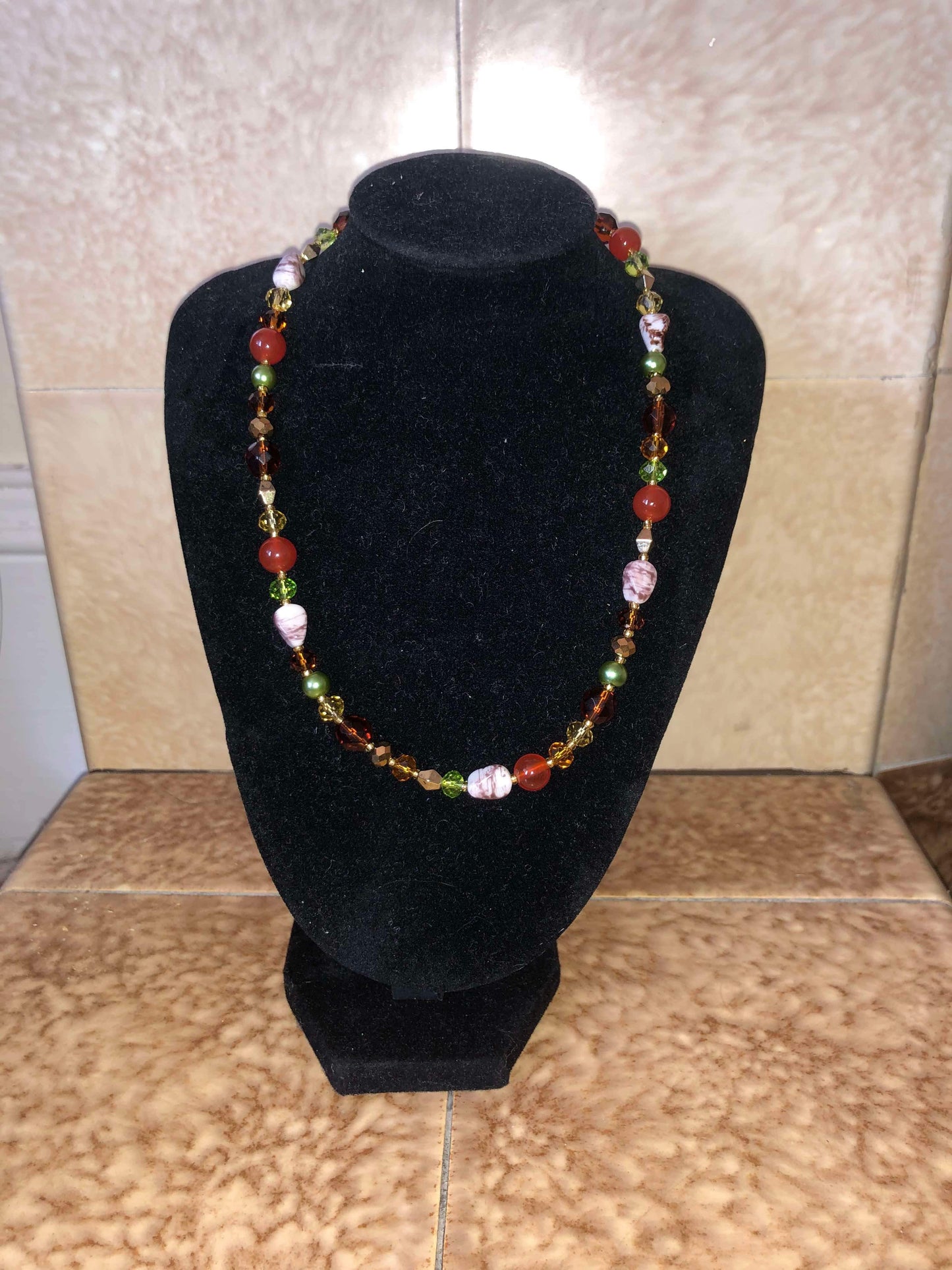 Autumn walk necklace