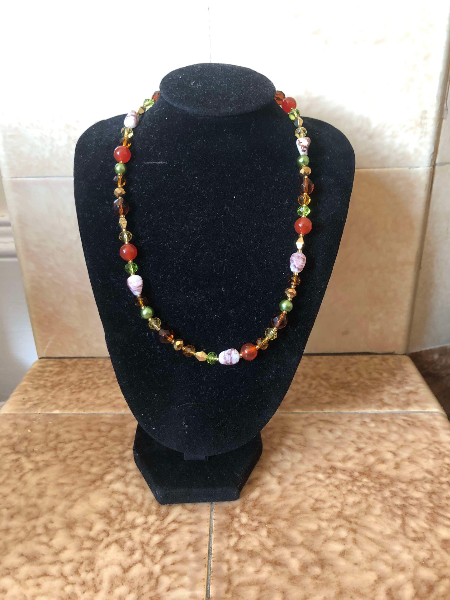 Autumn walk necklace