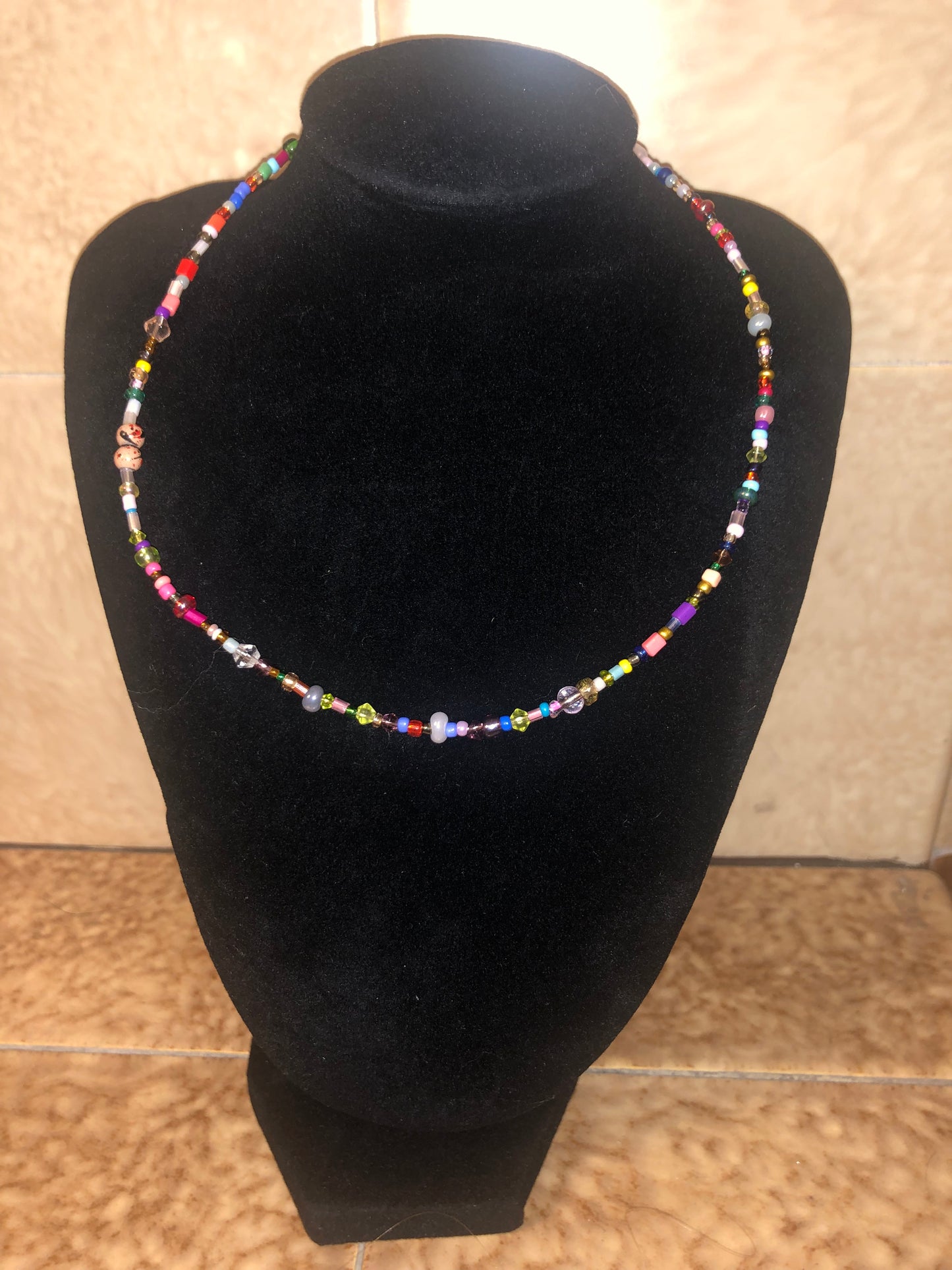 Seed bead chokers