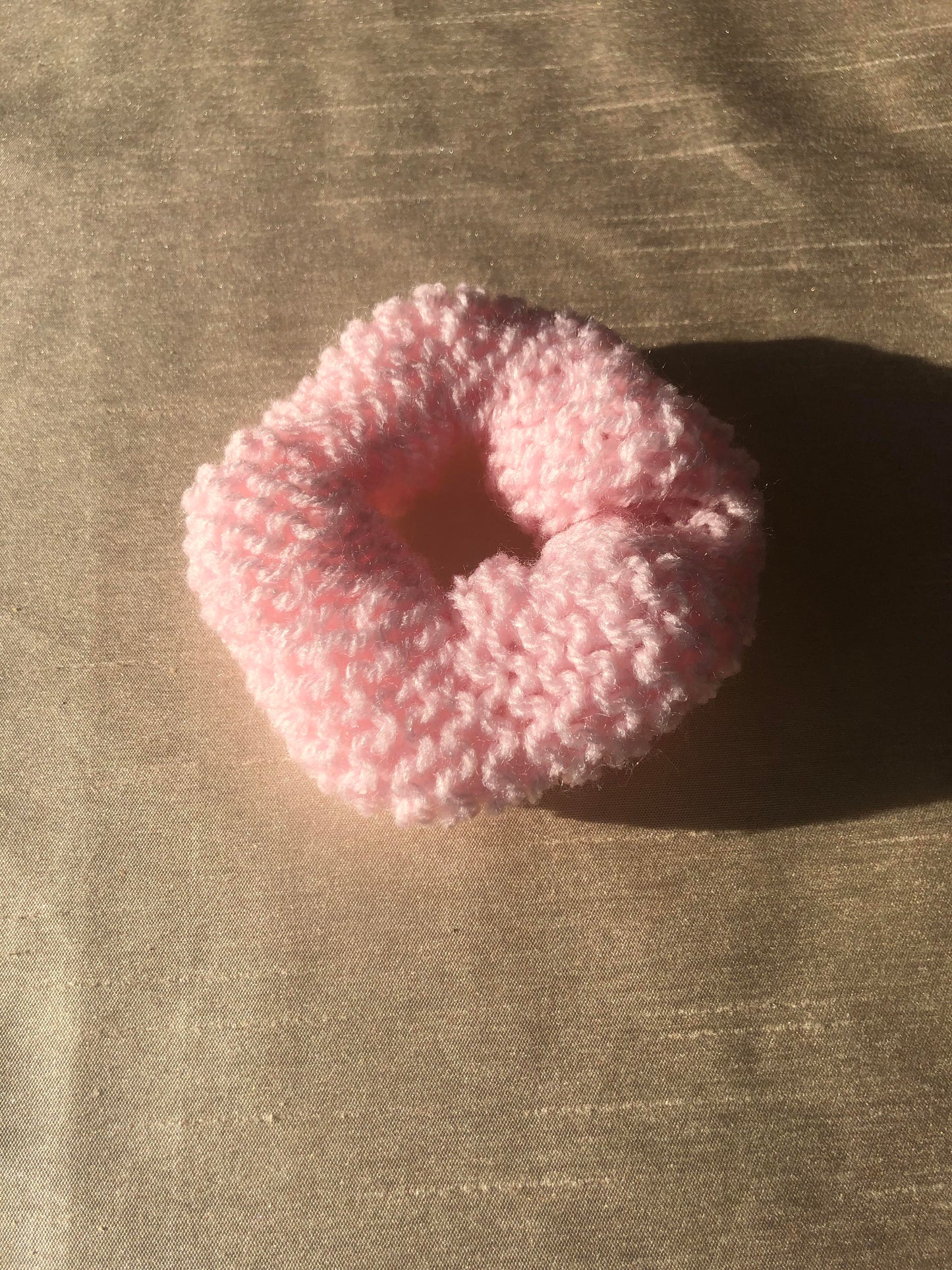 Hand knit scrunchies