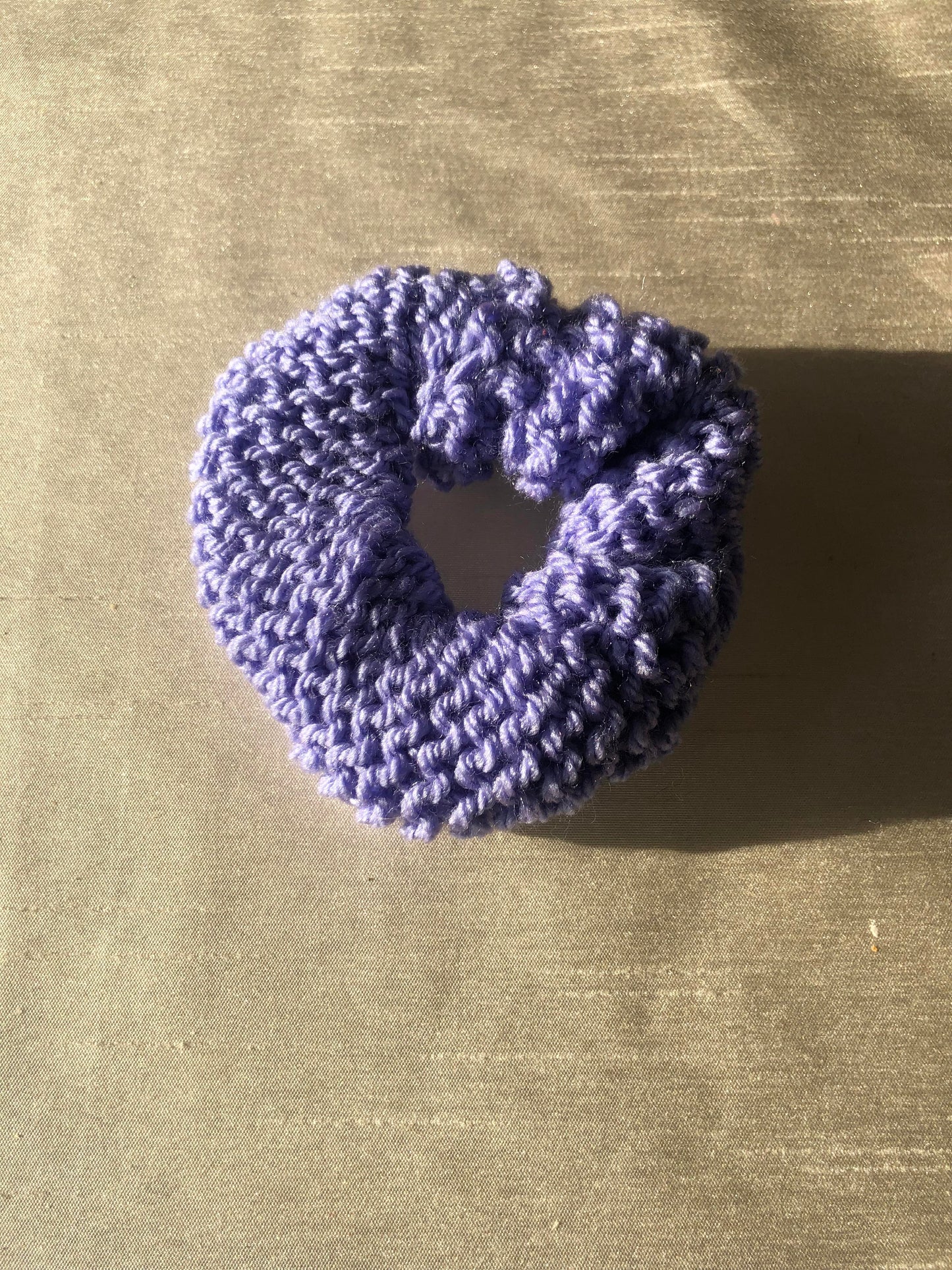 Hand knit scrunchies