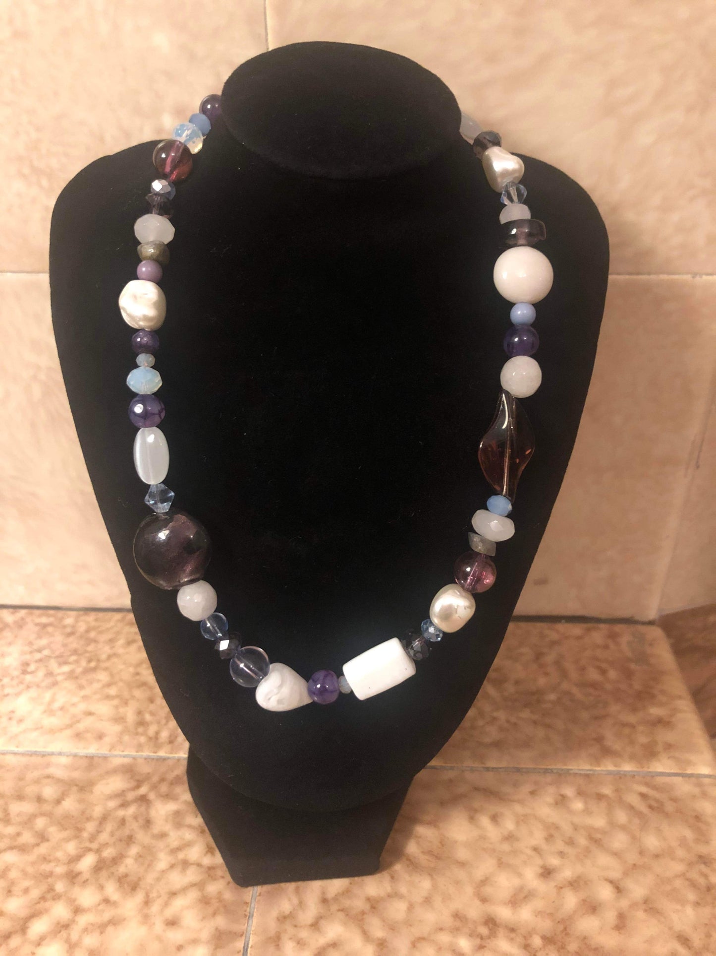 Lavender mist necklace