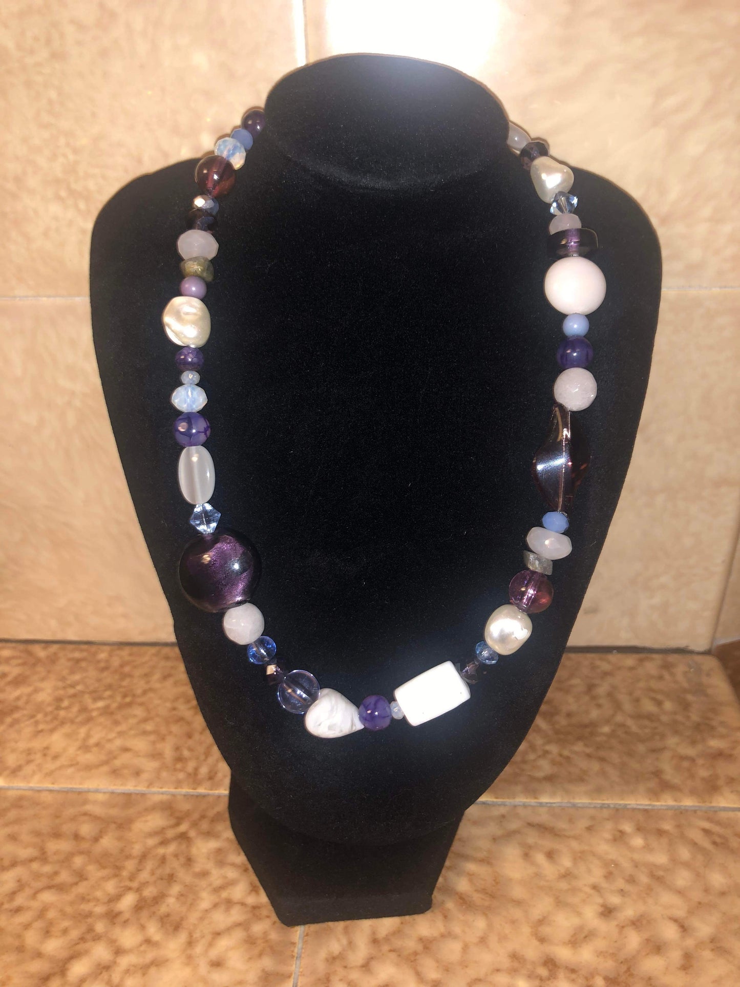 Lavender mist necklace